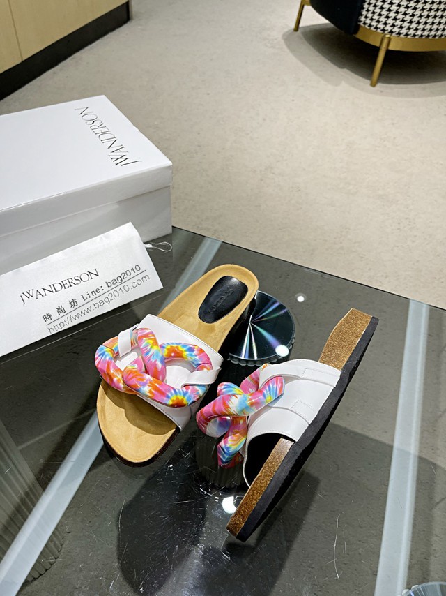 JW Anderson Chain Loafer穆勒透明樹脂扣穆勒鞋 女士半拖鞋 dx3460
